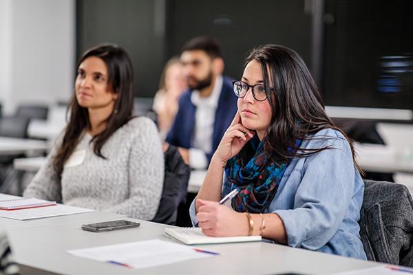 Students in an MSU Denver classroom.